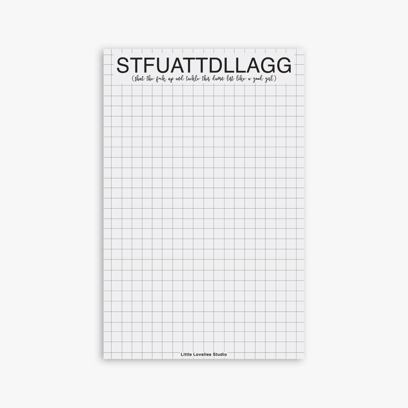 STFUATTDLLAGG Notepad | Funny Spicy To Do List Pad