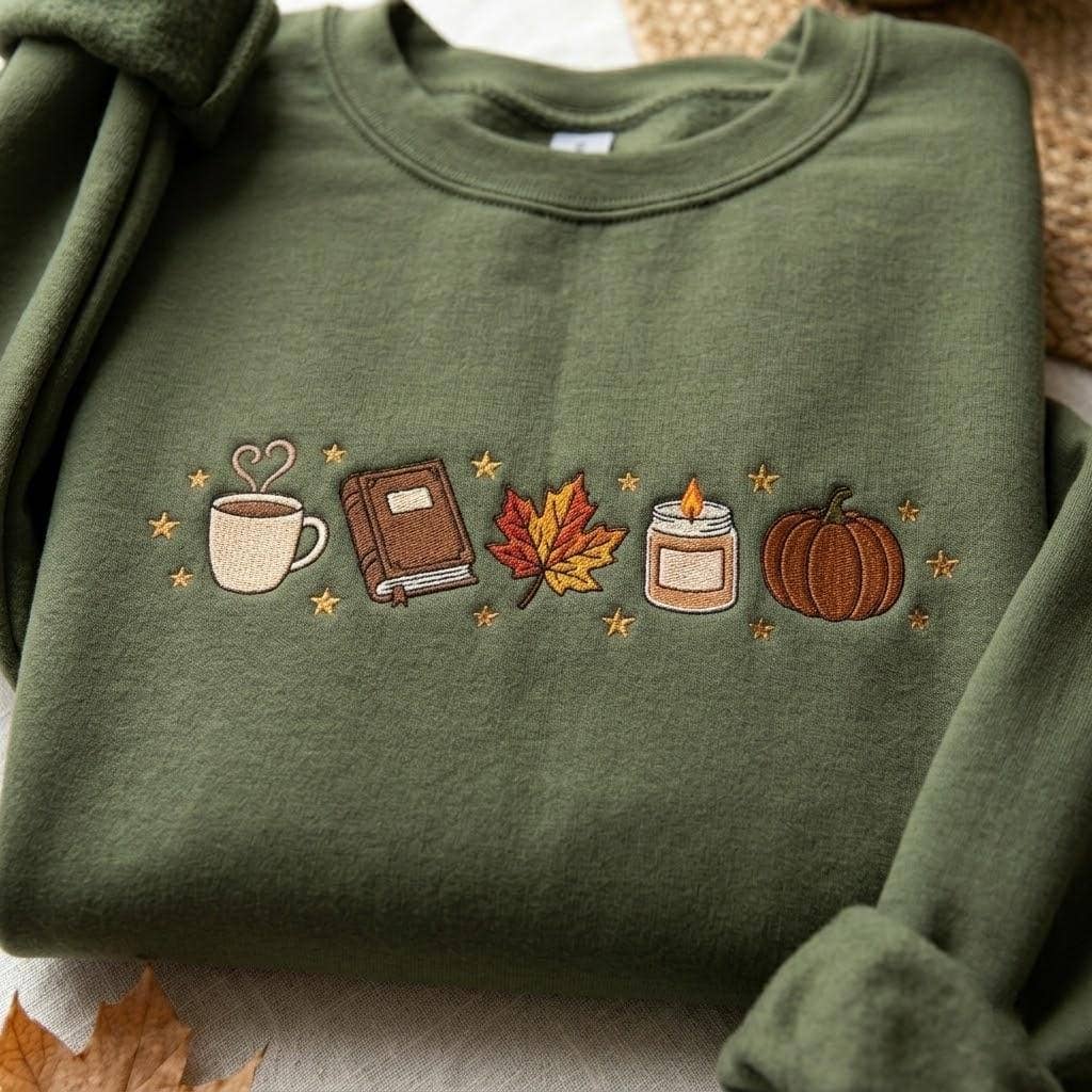 Beach therapy embroidered crewneck