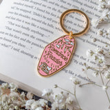Romance Reader Enamel Keychain