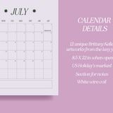2027 Brittany Keller Art Wall Calendar