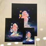The Diviner *lridescent foil*: 5x7 inches