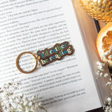 I'd Rather Be Reading Enamel Keychain