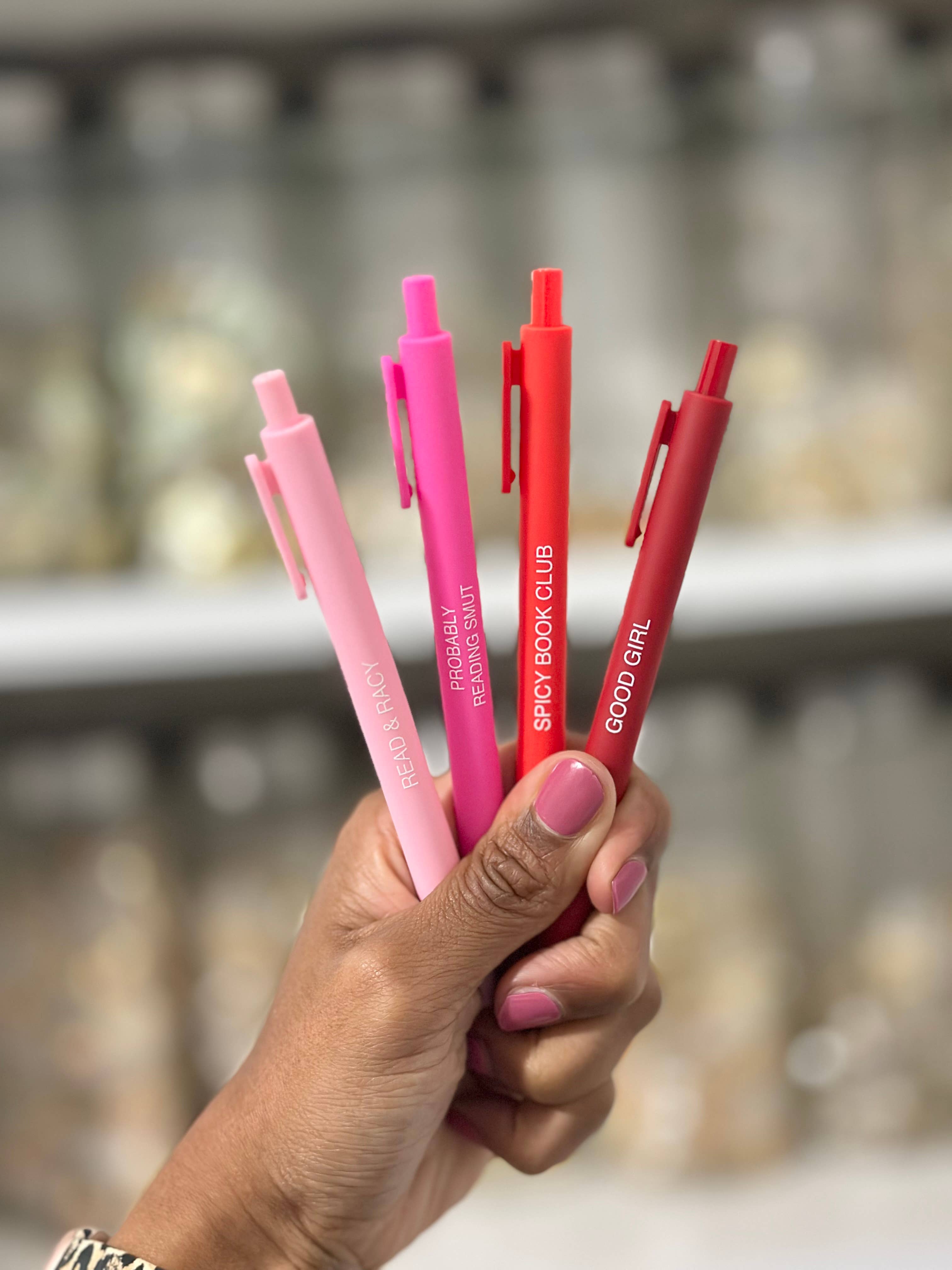 Spicy Book Club Pen Set – Set of 4
