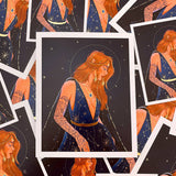 The Starlit High Lady *Gold Foil Print*: 5x7