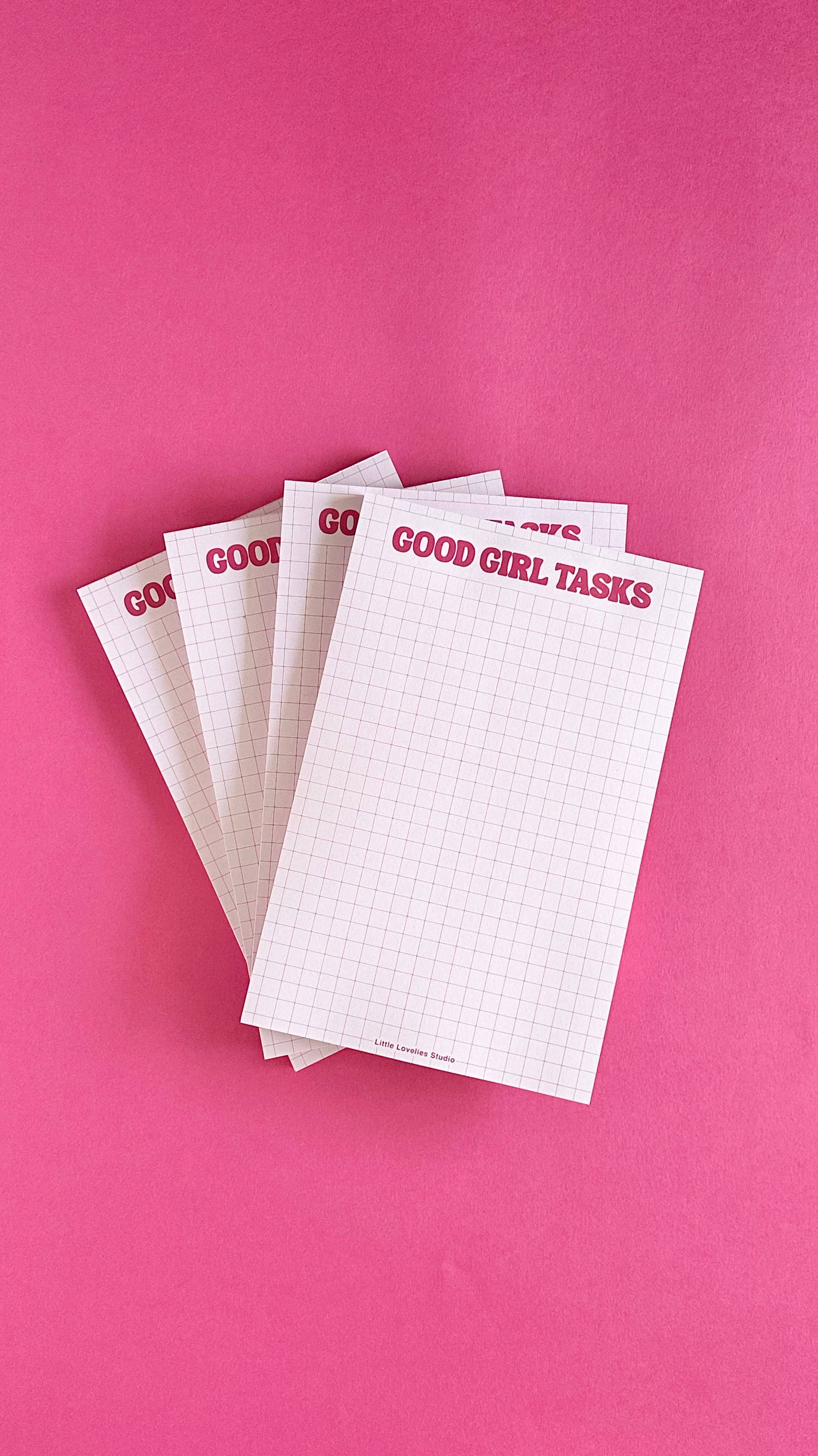 Good Girl Tasks Notepad | Funny Bookish Stationery