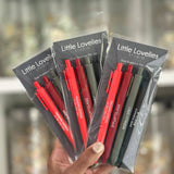 Dark Romance Pen Set – Set of 4 Black Ink Click Pens