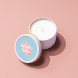 Beach Read 3 oz Travel Candle Tin - Bookish Gift for Readers