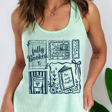 Fully Booked Racerback Tank: MINT