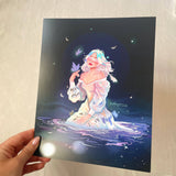 The Diviner *lridescent foil*: 5x7 inches