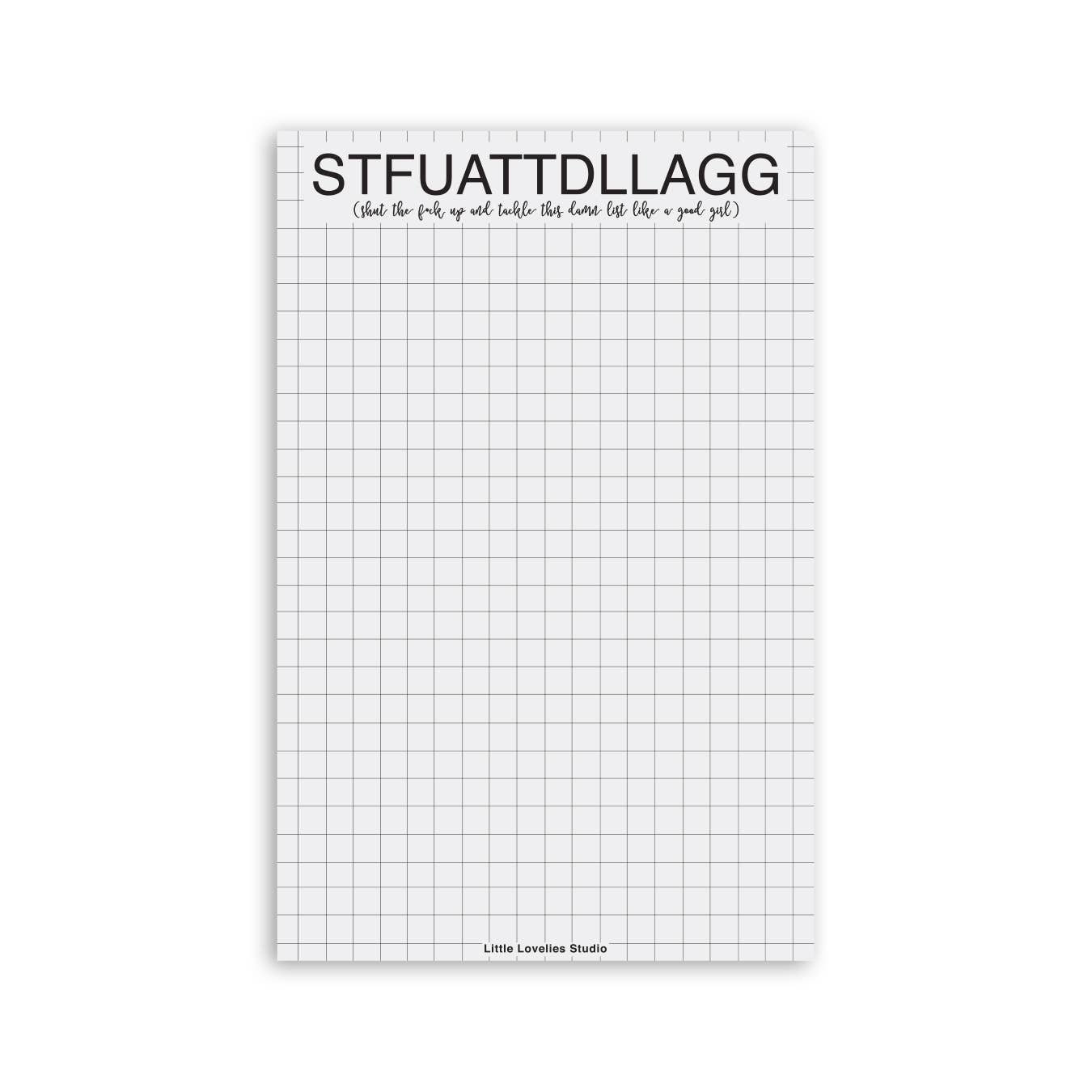 STFUATTDLLAGG Notepad | Funny Spicy To Do List Pad