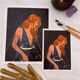 The Starlit High Lady *Gold Foil Print*: 5x7