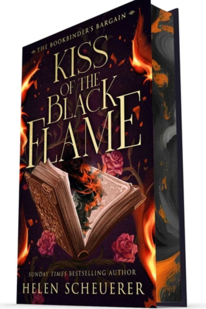 Kiss of the Black Flame - (the BookBinder's Bargain)  (Hardcover)