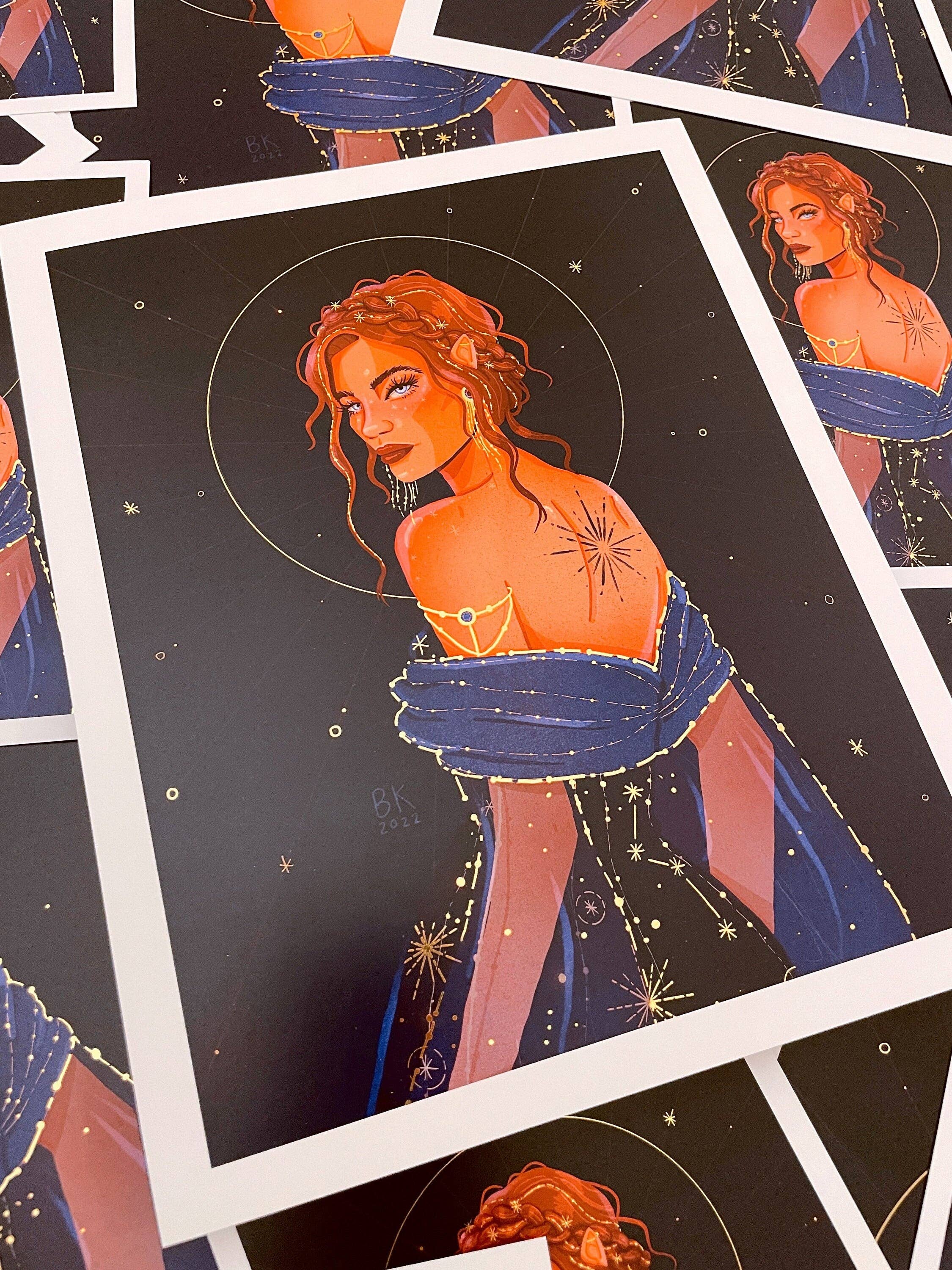 The Lady Death *Gold Foil Print*: 5x7