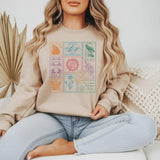 ACOTAR Stamps Collage Sweatshirt: Sand