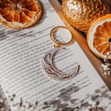 Winters Moon Hard Enamel Keychain