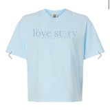 It's a Love Story Books T-Shirt (Chambray Blue)