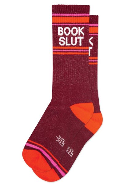 Book Slut Gym Crew Socks - Funny Gift for Book Lovers