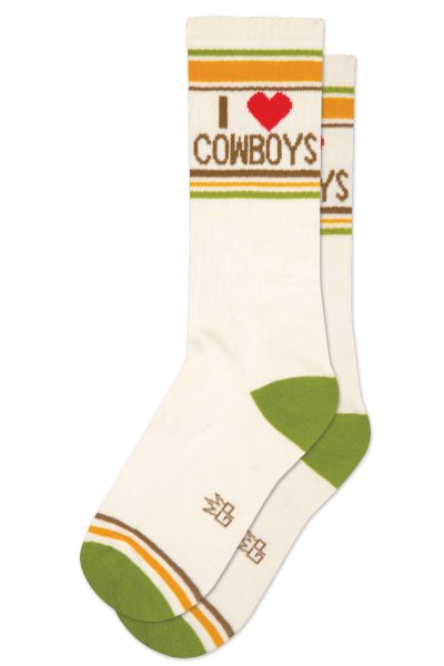 I ❤️ Cowboys Gym Crew Socks